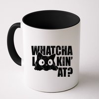 Watcha Lookin At Funny Cat Mug