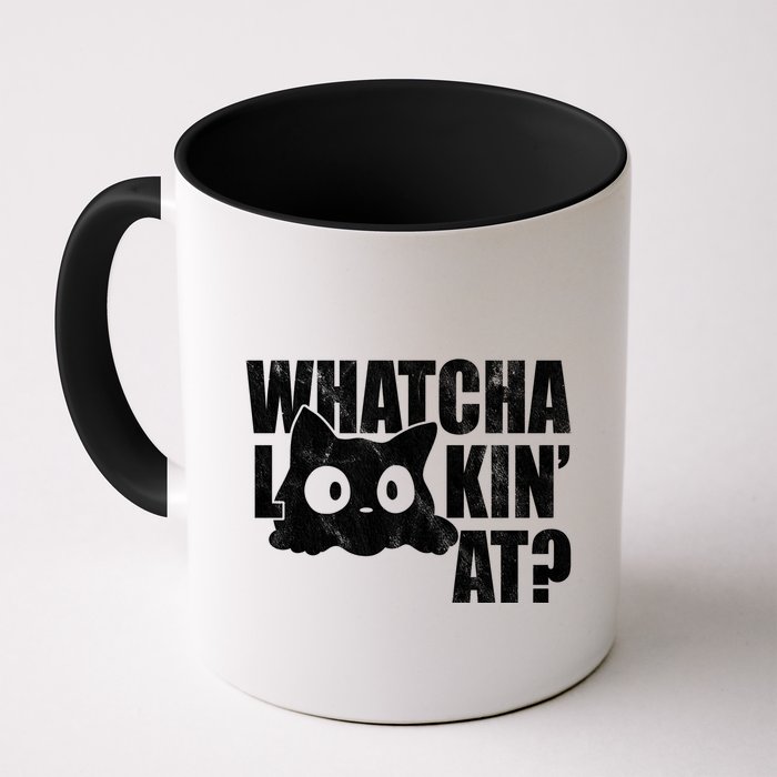 Watcha Lookin At Funny Cat Mug