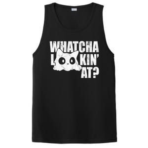 Watcha Lookin At Funny Cat PosiCharge Competitor Tank