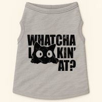 Watcha Lookin At Funny Cat Doggie Tank