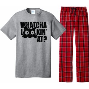 Watcha Lookin At Funny Cat Pajama Set