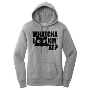 Watcha Lookin At Funny Cat Women's Pullover Hoodie