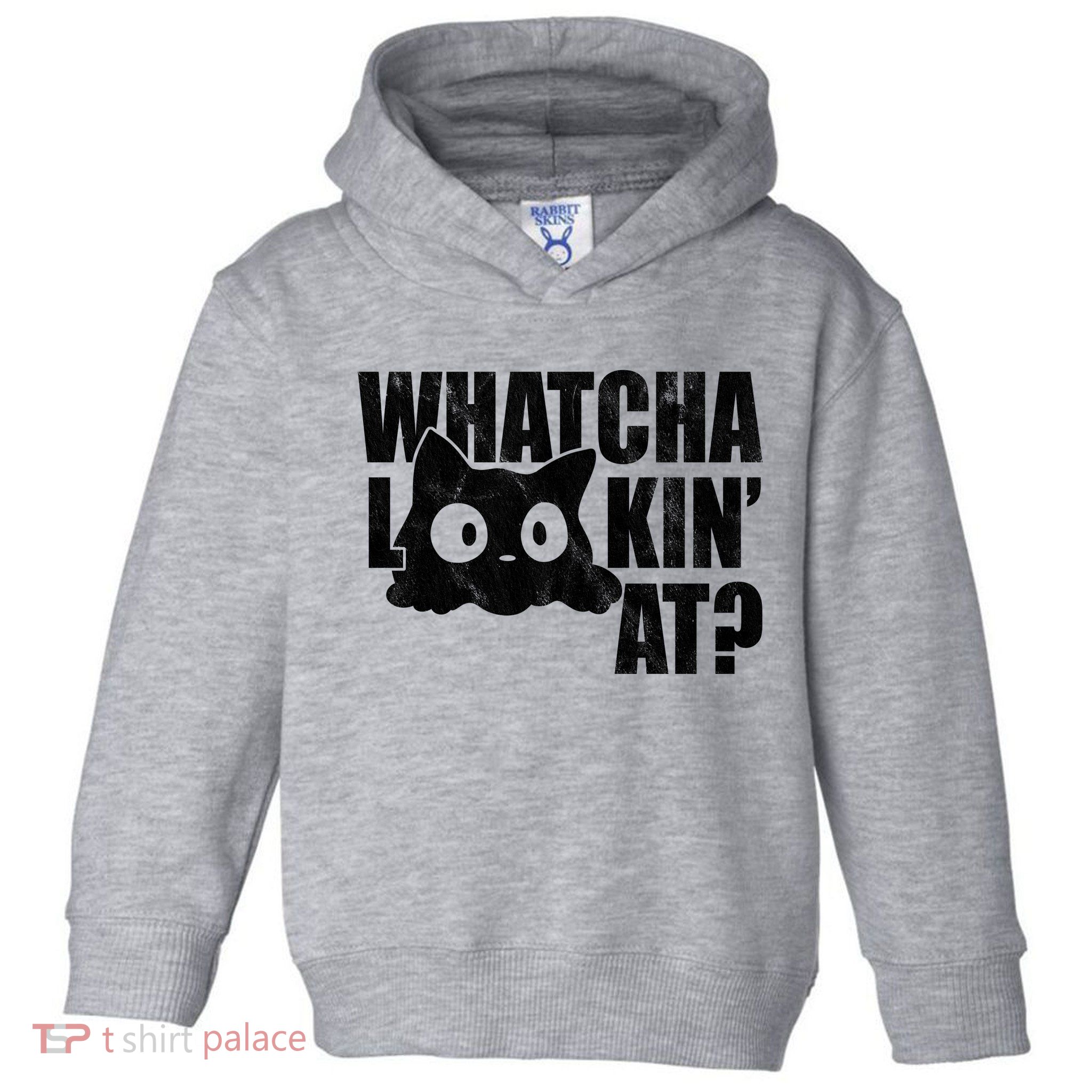 Watcha Lookin At Funny Cat Toddler Hoodie