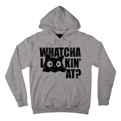 Watcha Lookin At Funny Cat Tall Hoodie