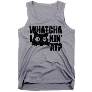 Watcha Lookin At Funny Cat Tank Top