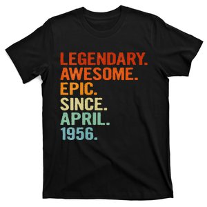 Womens Legendary Awesome Epic Since April 1956 Funny 65th Birthday T-Shirt