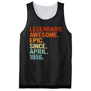 Womens Legendary Awesome Epic Since April 1956 Funny 65th Birthday Mesh Reversible Basketball Jersey Tank