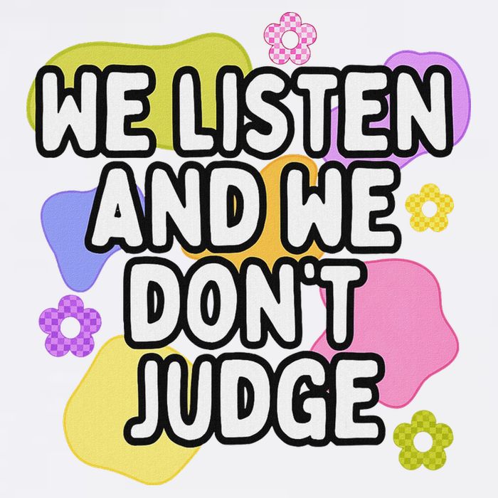 We Listen And We DonT Judge Trending Relationship Saying Mug