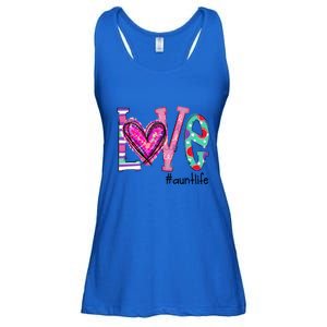 Wo Love Aunt Life Of Hearts Valentines Day Meaningful Gift Ladies Essential Flowy Tank