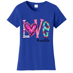 Wo Love Aunt Life Of Hearts Valentines Day Meaningful Gift Women's T-Shirt