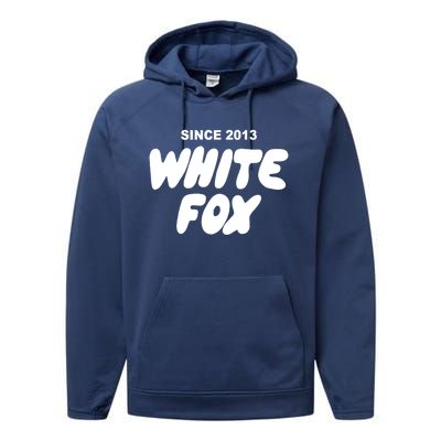 With Love Always White Fox White Fox Vol 3 Since 2013 Gift Performance Fleece Hoodie