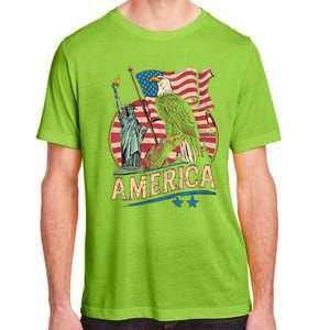 Who Love America Usa Me And You And All World I Want See Gift Adult ChromaSoft Performance T-Shirt