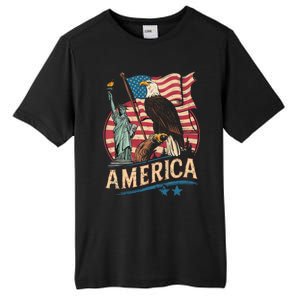 Who Love America Usa Me And You And All World I Want See Gift Tall Fusion ChromaSoft Performance T-Shirt