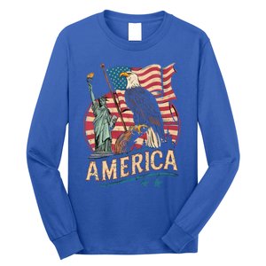 Who Love America Usa Me And You And All World I Want See Gift Long Sleeve Shirt