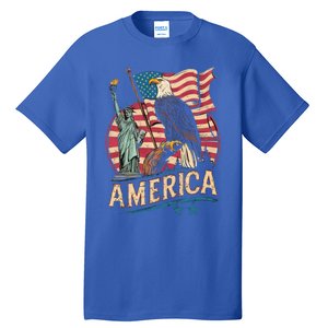 Who Love America Usa Me And You And All World I Want See Gift Tall T-Shirt