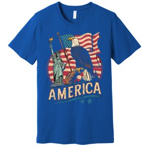 Who Love America Usa Me And You And All World I Want See Gift Premium T-Shirt