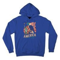 Who Love America Usa Me And You And All World I Want See Gift Tall Hoodie