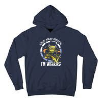 Welder Look Away Mortal I'm Working Funny Welding Tall Hoodie