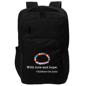 With Love And Hope Childless Cat Lady Impact Tech Backpack