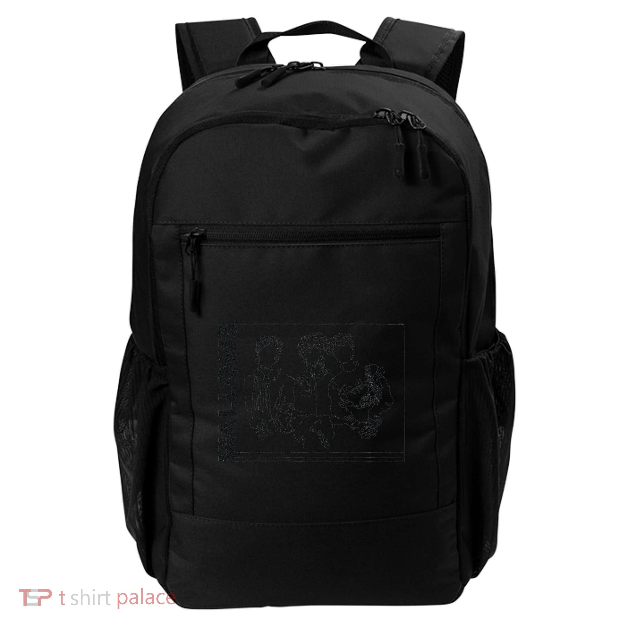 Wallow Line Art Minimalist Retro Band Music Daily Commute Backpack