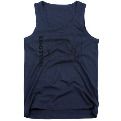 Wallow Line Art Minimalist Retro Band Music Tank Top