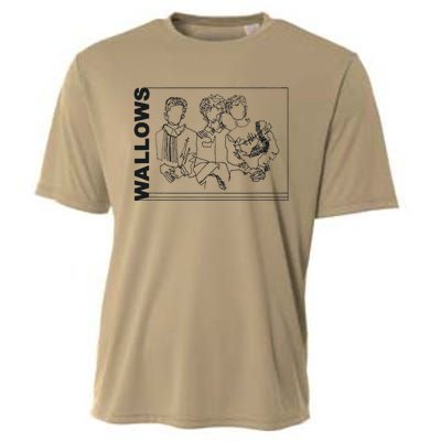 Wallow Line Art Minimalist Retro Band Music Cooling Performance Crew T-Shirt