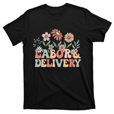 Wildflowers Labor And Delivery Nurse Back To School T-Shirt