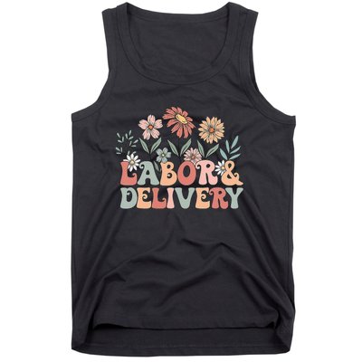 Wildflowers Labor And Delivery Nurse Back To School Tank Top