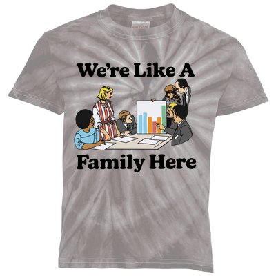 WeRe Like A Family Here Kids Tie-Dye T-Shirt