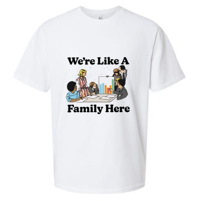 WeRe Like A Family Here Sueded Cloud Jersey T-Shirt