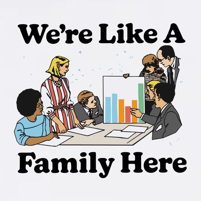 WeRe Like A Family Here Cooling Performance Crew T-Shirt