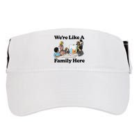WeRe Like A Family Here Adult Drive Performance Visor