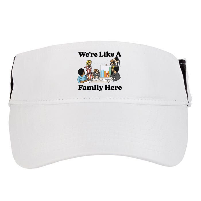 WeRe Like A Family Here Adult Drive Performance Visor