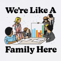 WeRe Like A Family Here Adult Drive Performance Visor