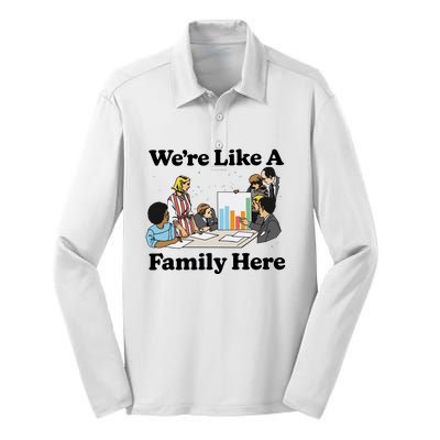 WeRe Like A Family Here Silk Touch Performance Long Sleeve Polo