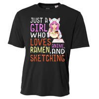  Who Loves Anime Ra and Sketching Kawaii  Cooling Performance Crew T-Shirt