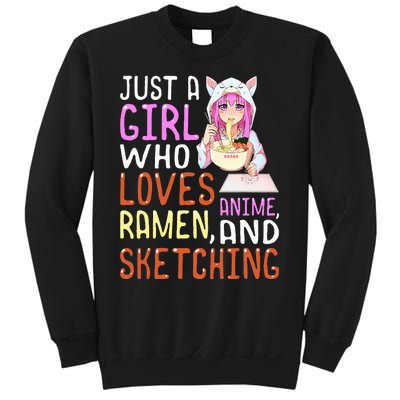  Who Loves Anime Ra and Sketching Kawaii  Sweatshirt