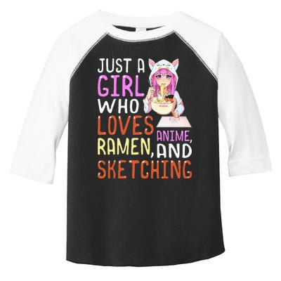  Who Loves Anime Ra and Sketching Kawaii  Toddler Fine Jersey T-Shirt