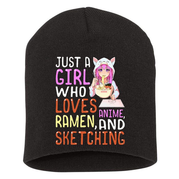  Who Loves Anime Ra and Sketching Kawaii  Short Acrylic Beanie