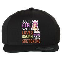  Who Loves Anime Ra and Sketching Kawaii  Wool Snapback Cap