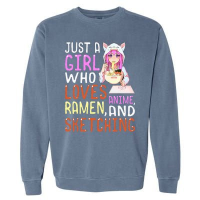  Who Loves Anime Ra and Sketching Kawaii  Garment-Dyed Sweatshirt