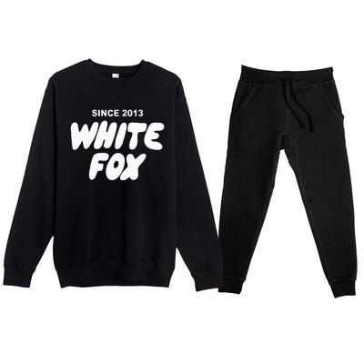 With Love Always White Fox Premium Crewneck Sweatsuit Set