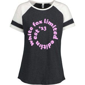 With Love Always White Est.13 Gifts Enza Ladies Jersey Colorblock Tee