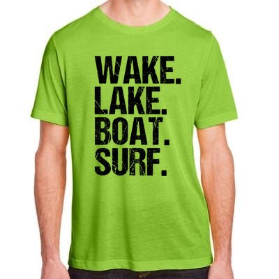 Wake Lake Boat Surf Wakesurfer Wakeboard Wakeboarding Rope Gift Adult ChromaSoft Performance T-Shirt