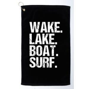 Wake Lake Boat Surf Wakesurfer Wakeboard Wakeboarding Rope Gift Platinum Collection Golf Towel