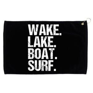 Wake Lake Boat Surf Wakesurfer Wakeboard Wakeboarding Rope Gift Grommeted Golf Towel