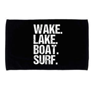 Wake Lake Boat Surf Wakesurfer Wakeboard Wakeboarding Rope Gift Microfiber Hand Towel