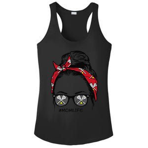 Woman Lacrosse Bandana Sunglasses Mom Life Mothers Day Mama Ladies PosiCharge Competitor Racerback Tank