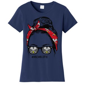 Woman Lacrosse Bandana Sunglasses Mom Life Mothers Day Mama Women's T-Shirt