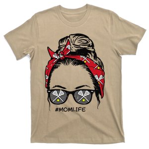 Woman Lacrosse Bandana Sunglasses Mom Life Mothers Day Mama T-Shirt